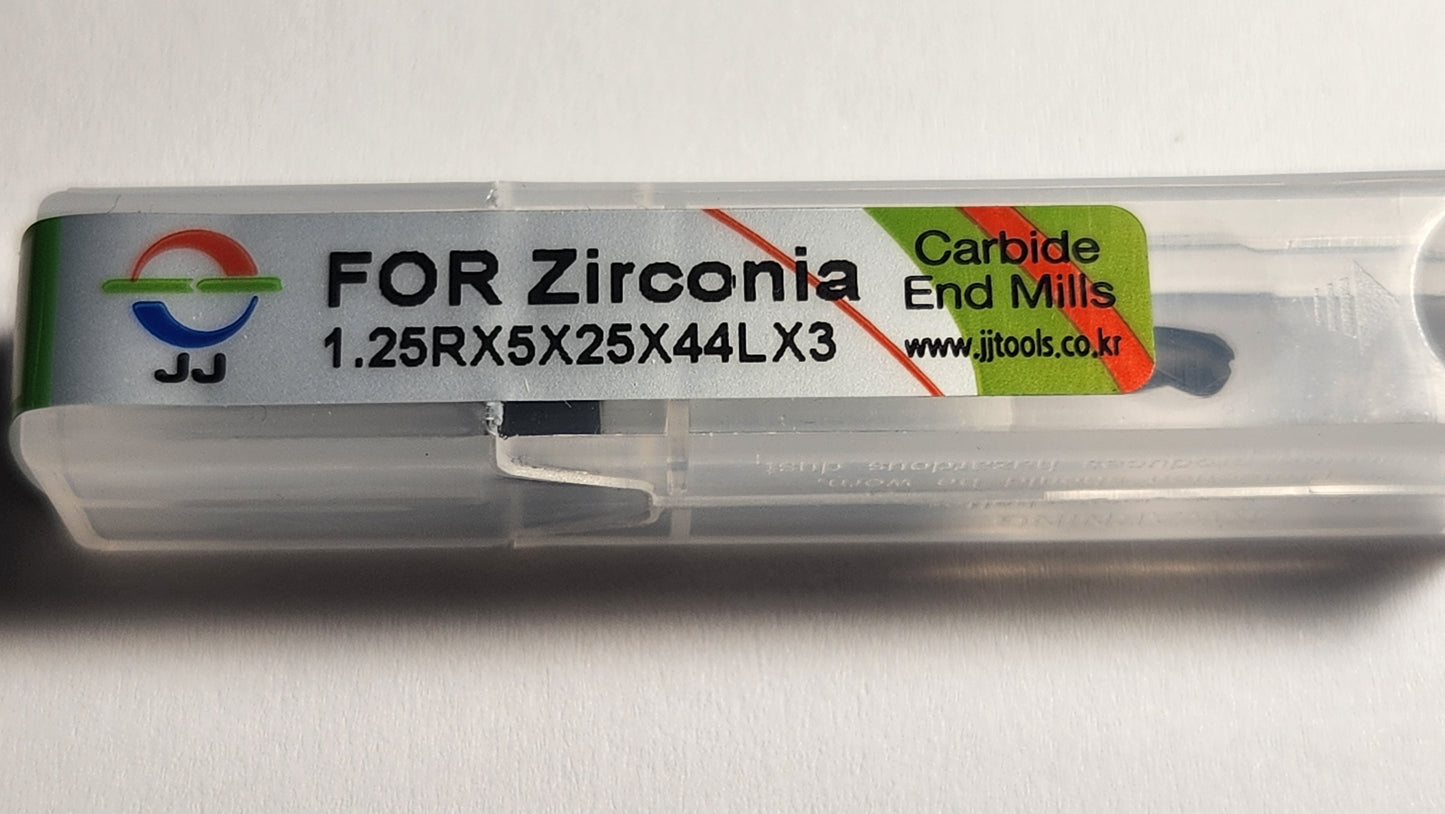 Diamond coated milling bur ( 2.5mm ) for Zirconia for Sirona MCX5 milling machine