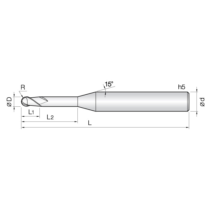 Roland milling Diamond coated bur for DWX50, DWX 51, 52 ( 0.6mm )