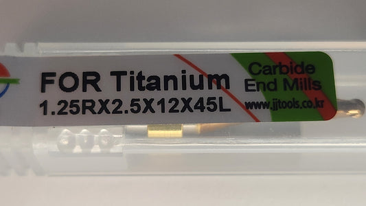 Manix Si coated milling bur (   2.5 mm ) for Titanium and custom abutment